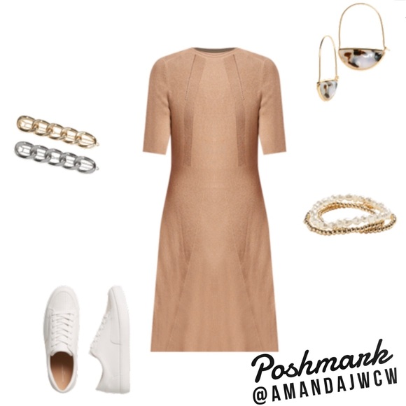 Banana Republic Fit-and-Flare Sweater Dress - NWT! - Picture 2 of 9